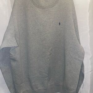 Polo Ralph Lauren Gray Knit Logo Crew Neck XXL Sweatshirt